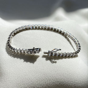 CARAT* LONDON Sterling Silver 7" Stone Set Tennis Bracelet