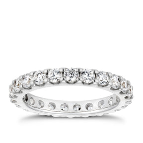 18ct White Gold Full Eternity 1.50ct Diamond Ring