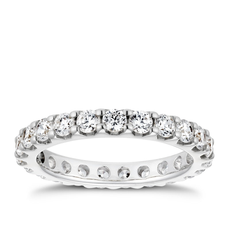 18ct White Gold Full Eternity 1.50ct Diamond Ring
