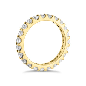 18ct Yellow Gold Claw Set Full Eternity 1.50ct Diamond Ring