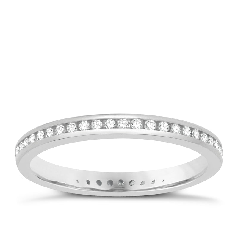 Platinum Full Eternity 0.25ct Diamond Ring