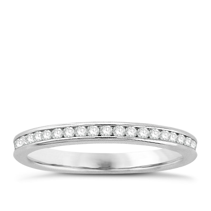 18ct White Gold Full Eternity 0.50ct Diamond Ring