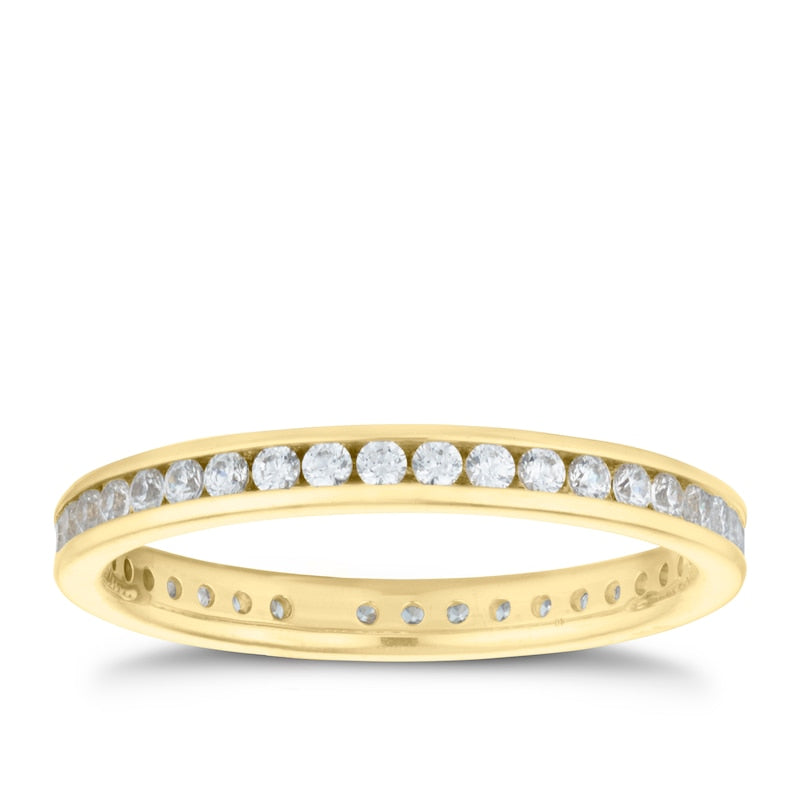18ct Yellow Gold Full Eternity 0.50ct Diamond Ring