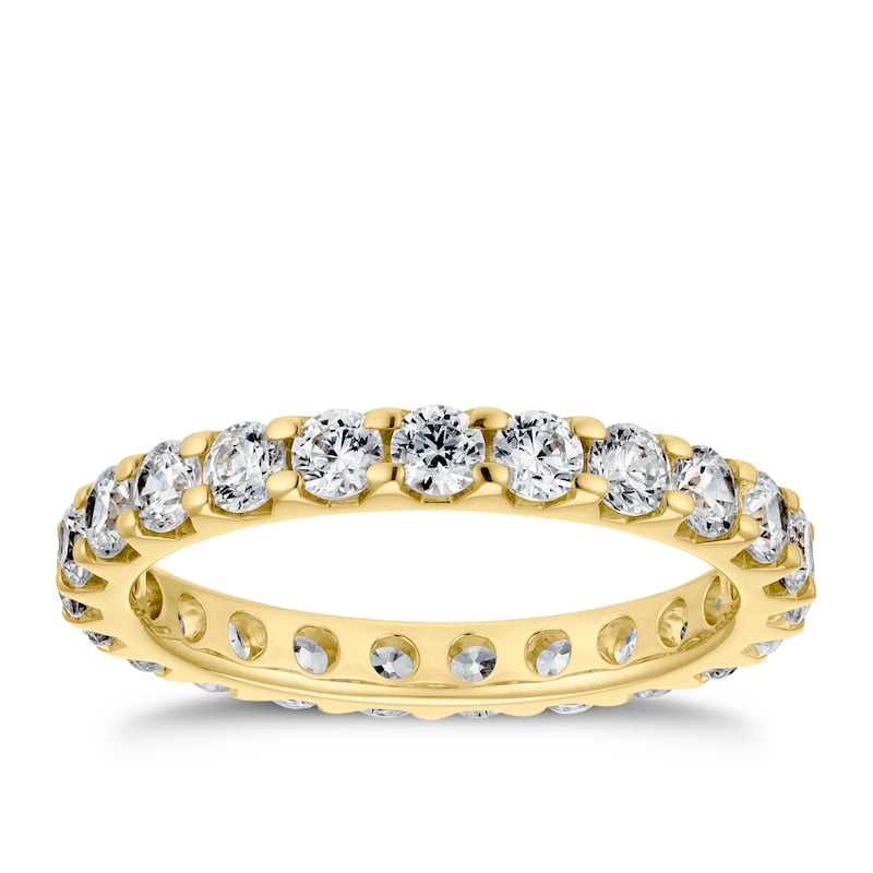 18ct Yellow Gold Full Eternity 1.25ct Diamond Ring