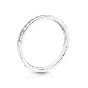 14ct White Gold Channel Set Eternity 0.15ct Diamond Ring