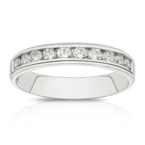Platinum Channel Set Eternity 0.50ct Diamond Ring