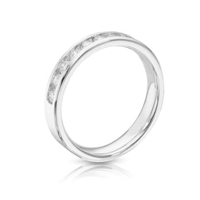 Platinum Channel Set Eternity 0.50ct Diamond Ring