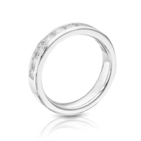 Platinum Channel Set Eternity 0.75ct Diamond Ring