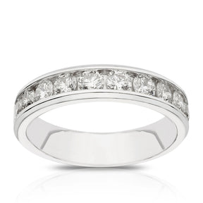 Platinum Channel Set Eternity 1ct Diamond Ring