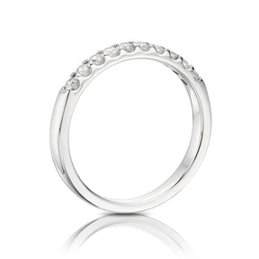 18ct White Gold Claw Set Eternity  0.25ct Diamond Ring