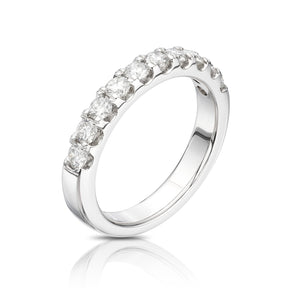 18ct White Gold Claw Set Eternity 0.75ct Diamond Ring
