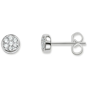 Thomas Sabo Sterling Silver Stone Set Round Stud Earrings