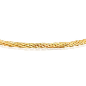 9ct Yellow Gold Adjustable 7.5" Twisted Bracelet