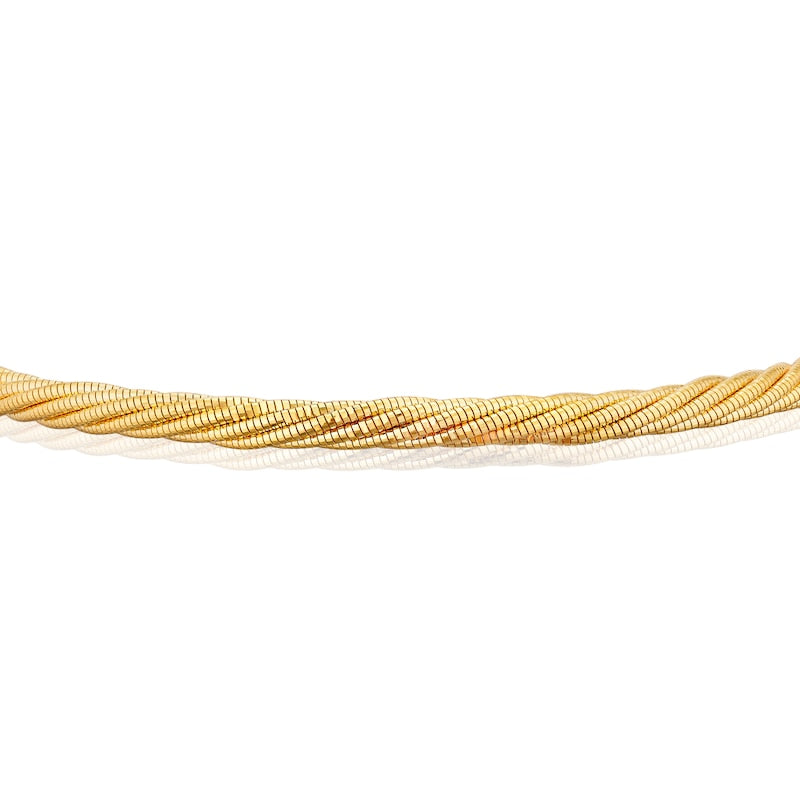 9ct Yellow Gold Adjustable 7.5" Twisted Bracelet