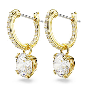 Swarovski Constella Gold Tone Drop Earrings