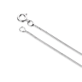 9ct White Gold & Cubic Zirconia Pendant