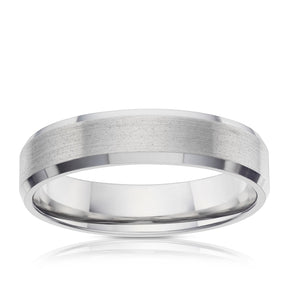Titanium 5mm Matte & Polished Band