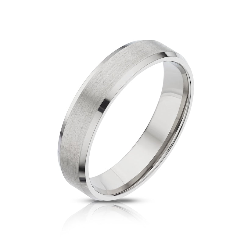 Titanium 5mm Matte & Polished Band
