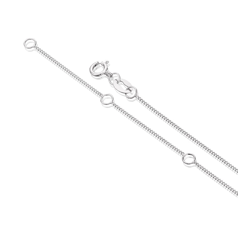 9ct White Gold 0.30ct Total Diamond Cross Pendant