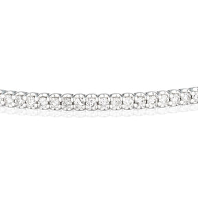 9ct White Gold 1ct Total Diamond Brilliant Cut Bangle