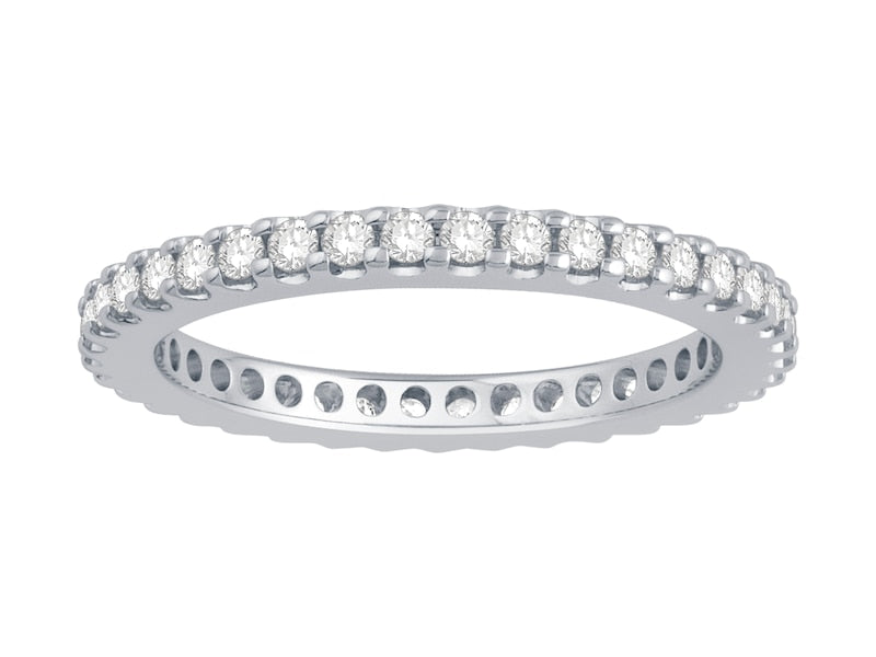 18ct White Gold Total Full Eternity 0.50ct Diamond Ring