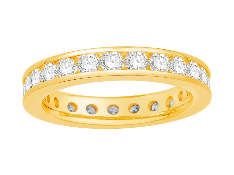 18ct Yellow Gold Total Full Eternity 1.50ct Diamond Ring