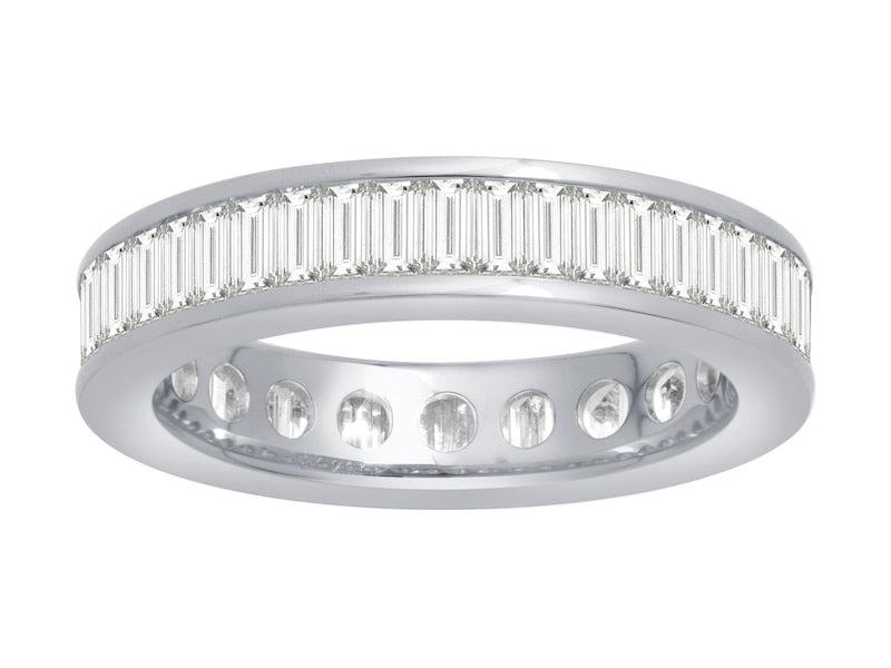 18ct White Gold Total Full Eternity 2ct Diamond Ring