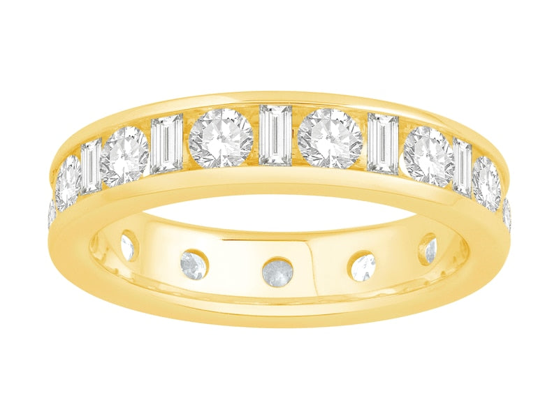 18ct Yellow Full Eternity 2ct Diamond Ring