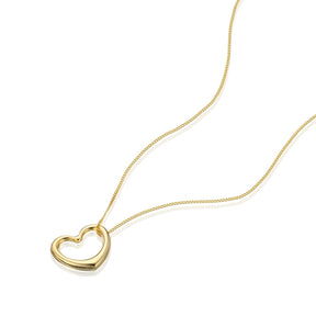 9ct Yellow Gold Open Heart Pendant