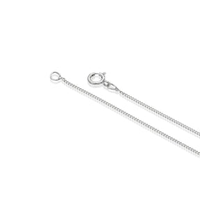 9ct White Gold Open Heart Pendant