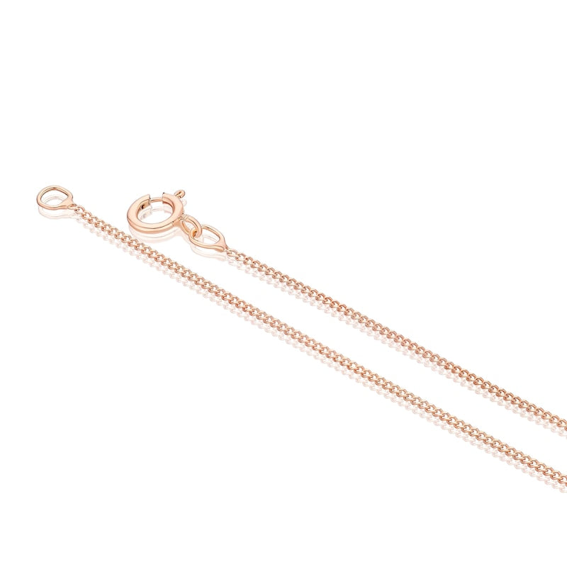 9ct Rose Gold Morganite & Diamond Pendant