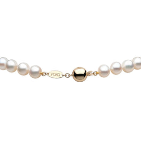 Yoko London Classic 18ct Yellow Gold Freshwater Pearl 9mm Bracelet
