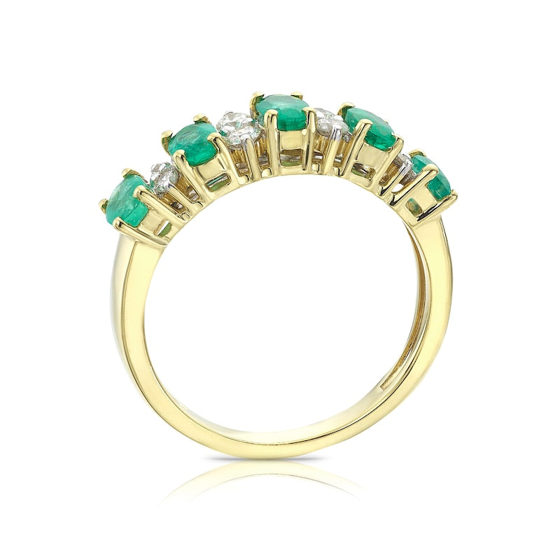 18ct Yellow Gold 0.20ct Diamond Oval Cut Eternity Ring