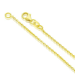 9ct Yellow Gold Diamond Cut Bead Station Necklace