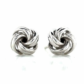 Sterling Silver Knot Stud Earrings