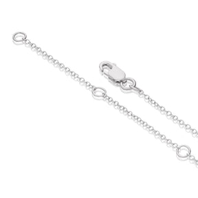 Sterling Silver Cubic Zirconia Eternity Symbol Necklace