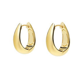 CARAT* LONDON Hera Yellow Gold Plated Vermeil Hoop Earrings
