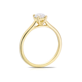 Engagement Ring 14ct Yellow Gold Round Cut Solitaire 0.50ct Diamond Ring