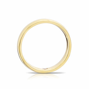 Origin 18ct Yellow Gold Hidden Diamond & 5mm Heavyweight Ring