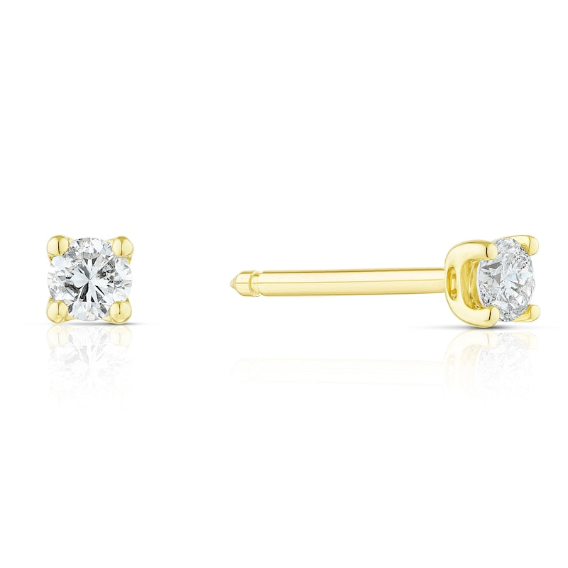 9ct Yellow Gold 0.15ct Diamond  Stud Earrings