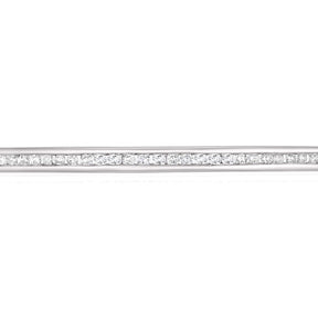 9ct White Gold 0.50ct Diamond Channel Set Bangle