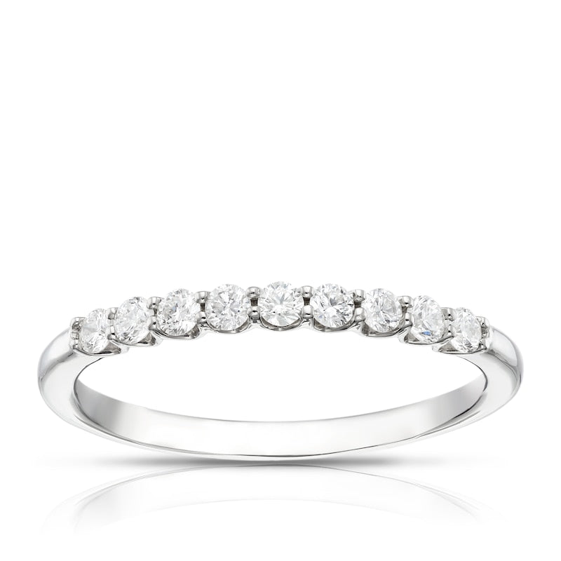 Origin Platinum 9 Stone Eternity 0.25ct Diamond Ring