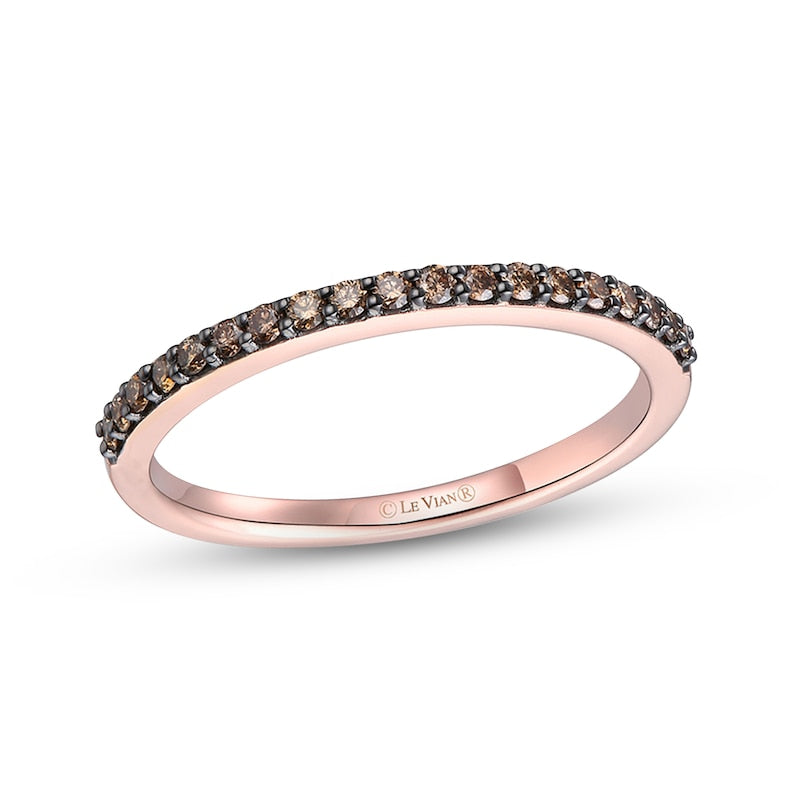 Le Vian 14ct Rose Gold 0.20ct Chocolate Diamond Eternity Ring