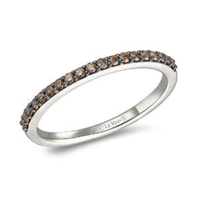 Le Vian 14ct White Gold 0.20ct Chocolate Diamond Eternity Ring