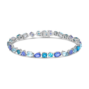 Le Vian 14ct White Gold Multistone Tennis Bracelet