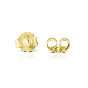 Leonardo Da Vinci Cut 9ct Yellow Gold 0.40ct Diamond Total Halo Earrings