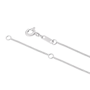 9ct White Gold 0.50ct Diamond Pear Earring & Necklace Jewellery Set