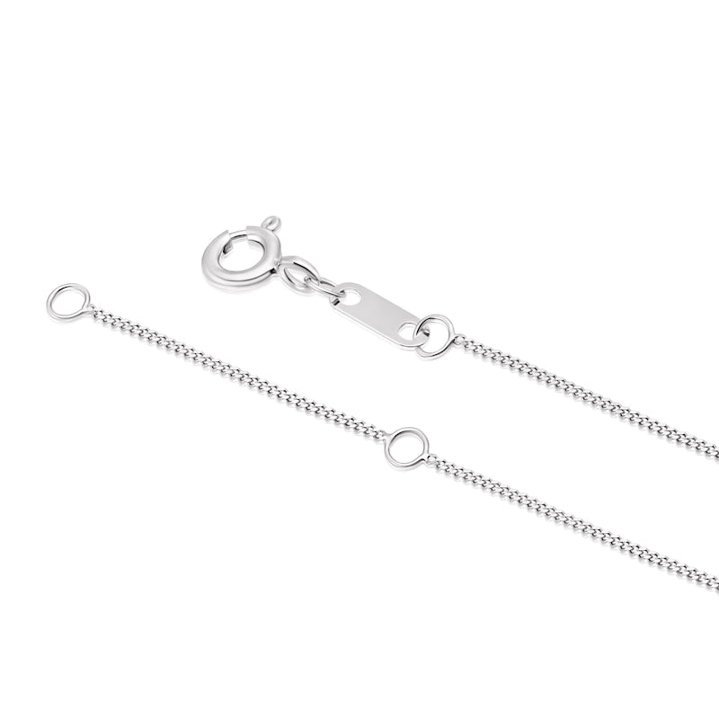 9ct White Gold 0.50ct Diamond Pear Earring & Necklace Jewellery Set