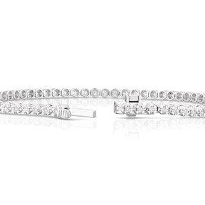 Platinum 3ct Diamond Certified Claw Set Bracelet