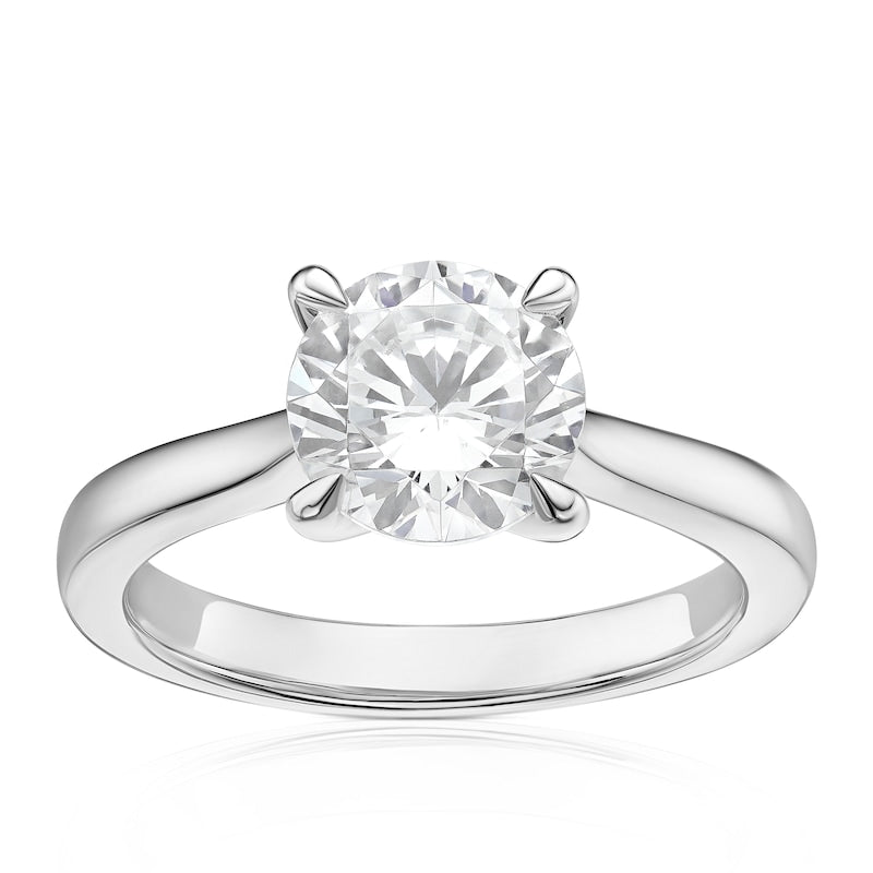 Engagement Ring Platinum Solitaire 1.50ct Diamond Ring